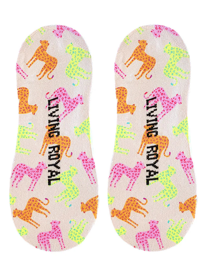 Living Royal Liner Socks Cheetah