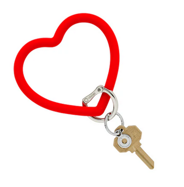 Silicone Heart Keychain