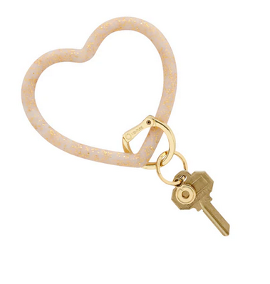 Silicone Heart Keychain