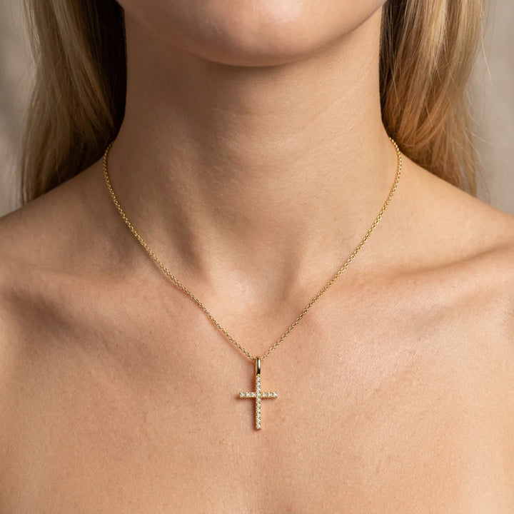 Ella Stein Believe Cross Pendant Necklace