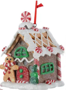 Kurt Adler Claydough Gingerbread House Ornament