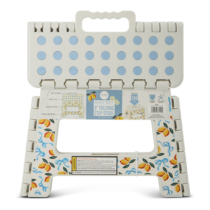 Core Home Lemon Bows Foldable Step Stool