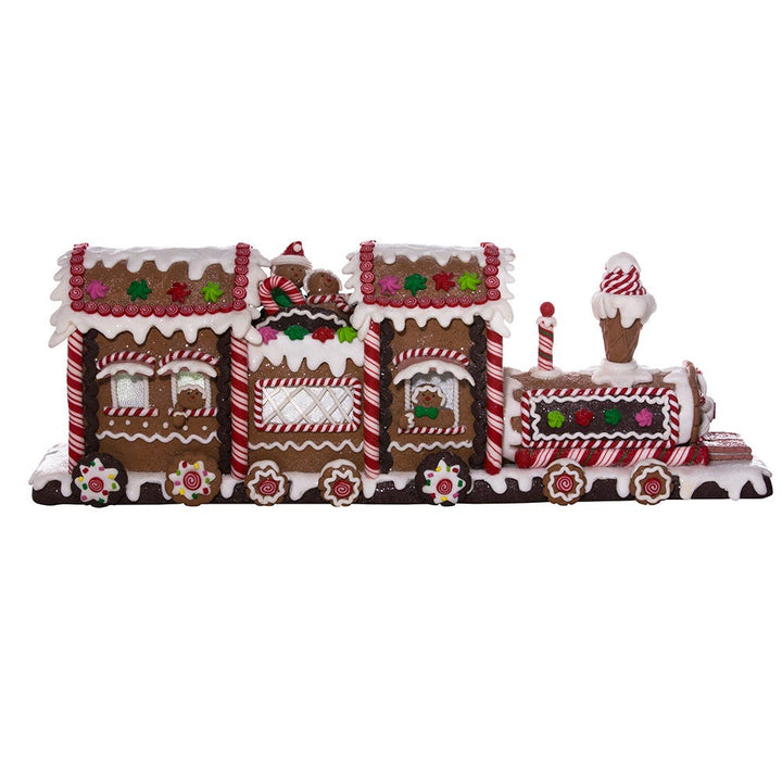 Kurt Adler Battery-Operated LED Gingerbread Train