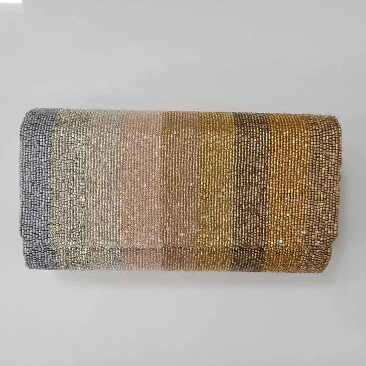 Tiana Designs Neutral Stripes Clutch