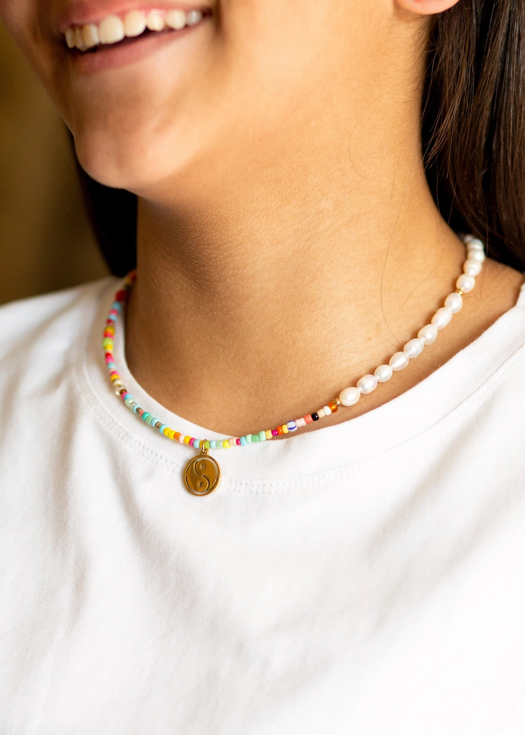 Betsy Pittard Lindberg Pearl Beaded Necklace