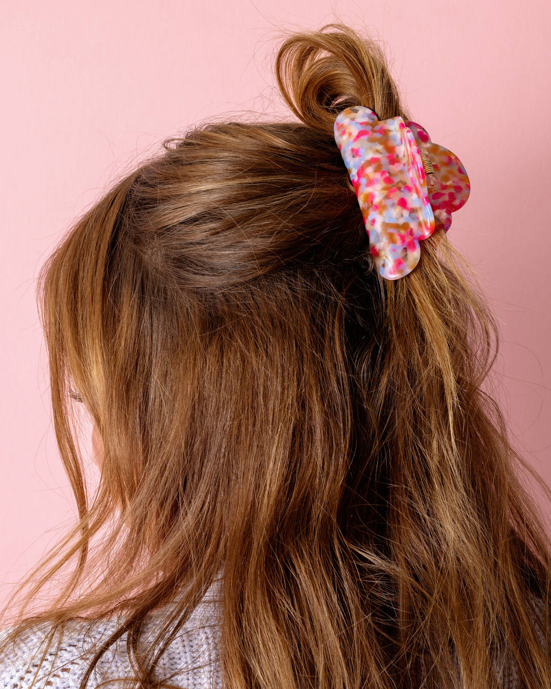 Taylor Elliott Designs Claw Hair Clip Colorful Scallop