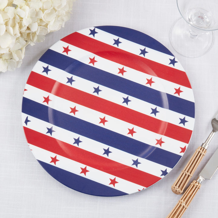 Patriotic Pattern Star & Stripe Decorative Charger