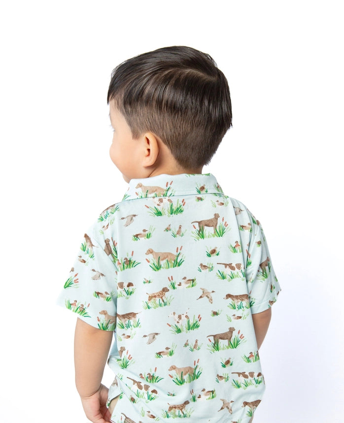 Goosies Kid's Delta Bird Hunting Dogs Polo Shirt