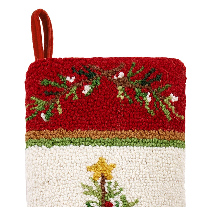 Pecking Handicrafts Holiday Pine Hook Stocking