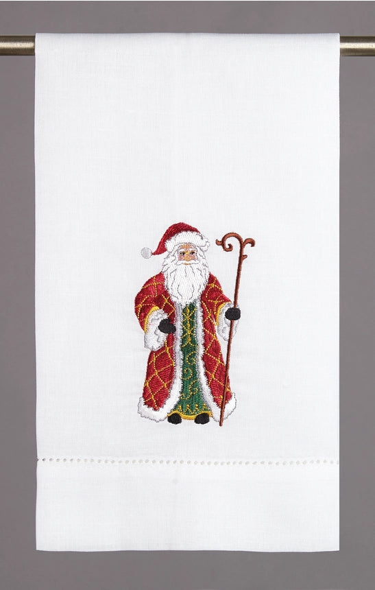 Peking Handicraft Santa Embroidered Towel