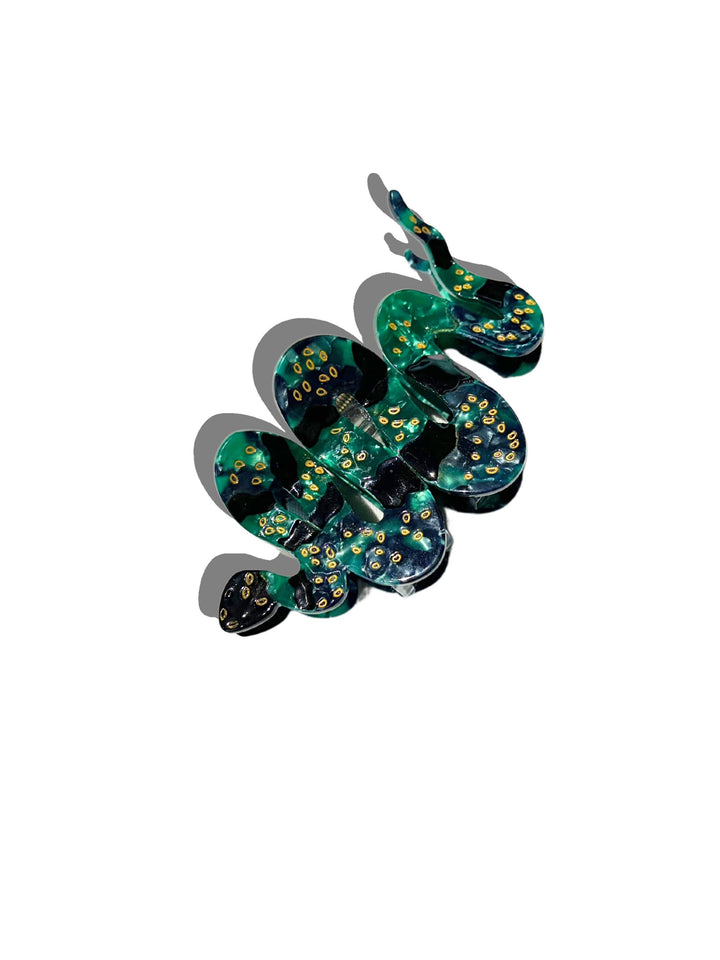 Solar Eclipse Hand-painted Snake Claw Hair Clip