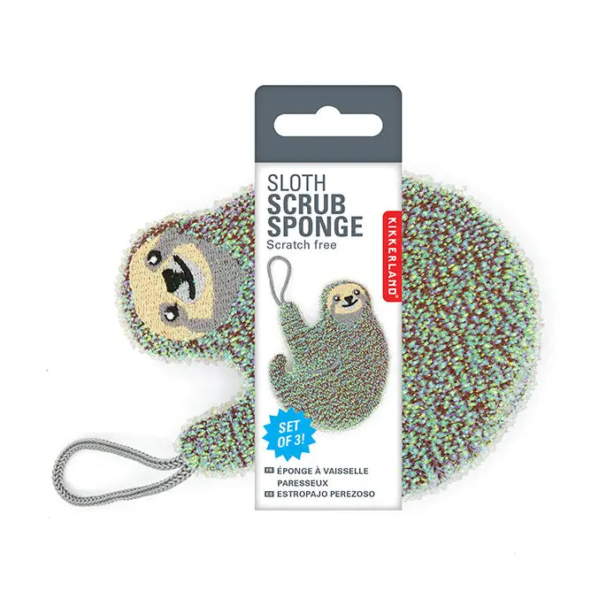 Kikkerland Design Sloth Sponges