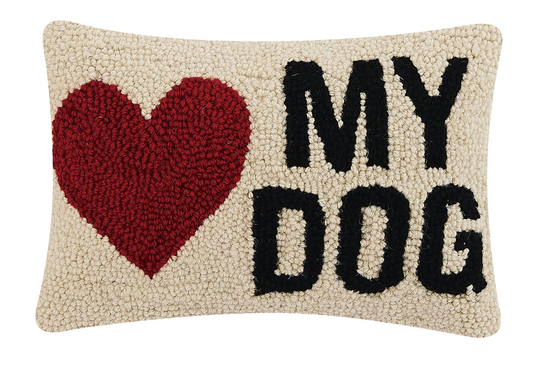 Peking Handicraft My Heart Dog Hook Pillow