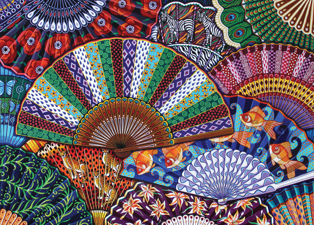 Art & Fable Velvet-Touch Jigsaw Puzzle Abanicos
