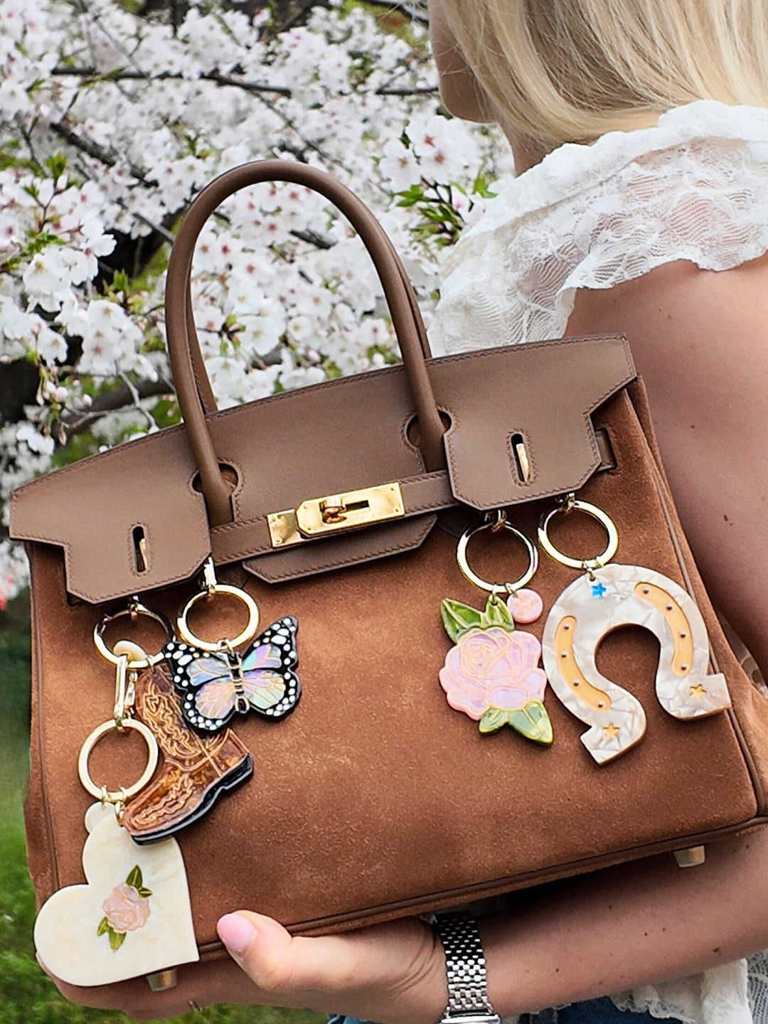 Solar Eclipse Lucky Horseshoe Bag Charm & Keychain