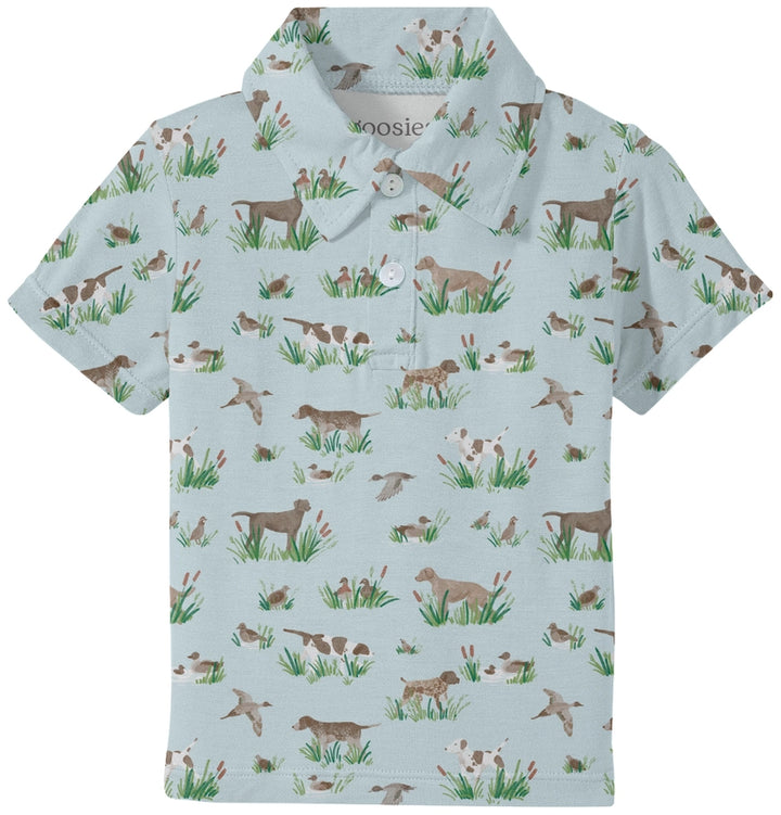 Goosies Kid's Delta Bird Hunting Dogs Polo Shirt