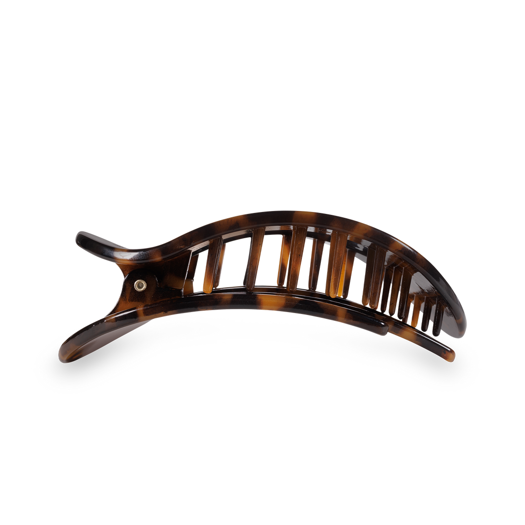TELETIES Tortoise Round Flat Hair Clip