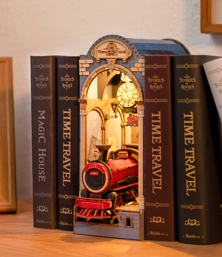 Robotime DIY Book Nook Shelf Insert Time Travel