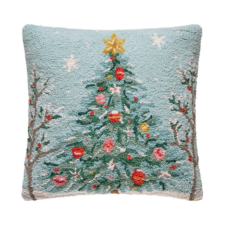 Peking Handicrafts Holiday Christmas Tree Hook Pillow