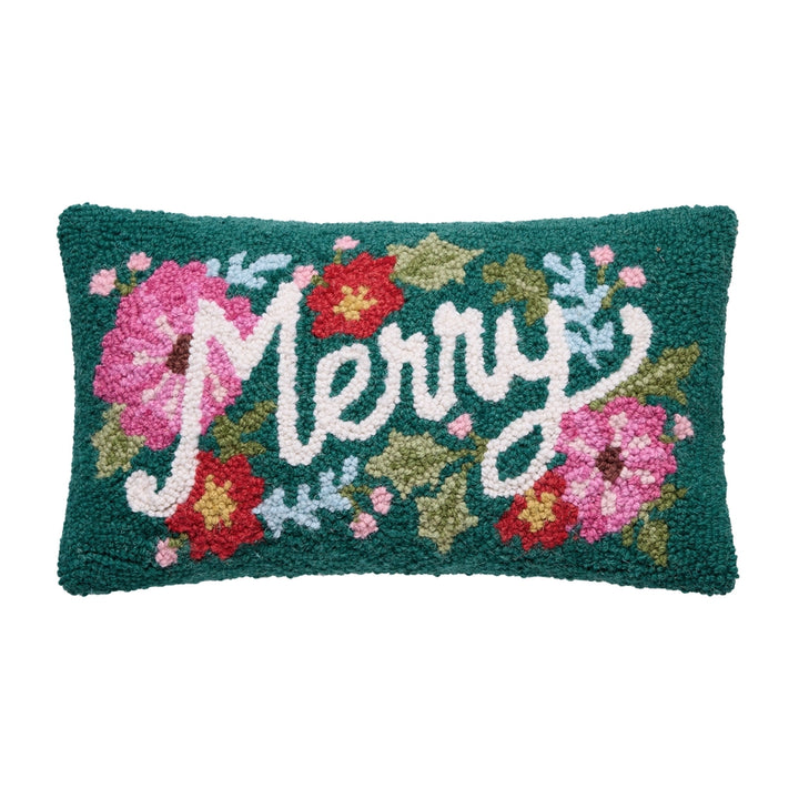 Pecking Handicrafts Holiday Merry Hook Pillow