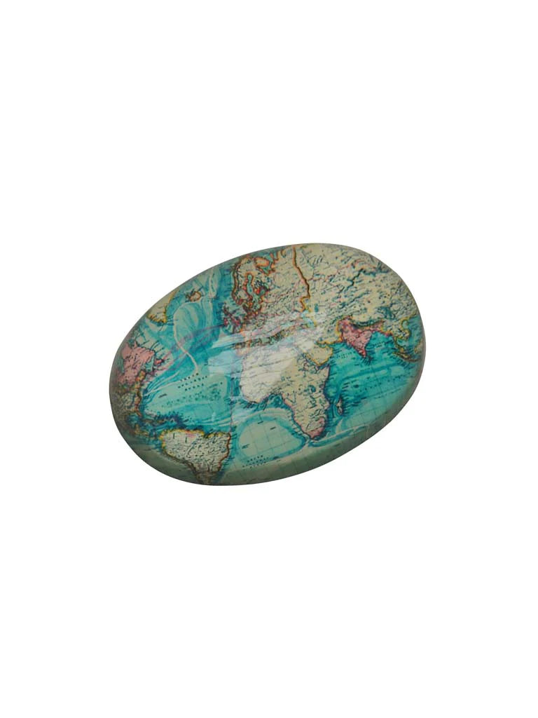Vintage Map Paperweight