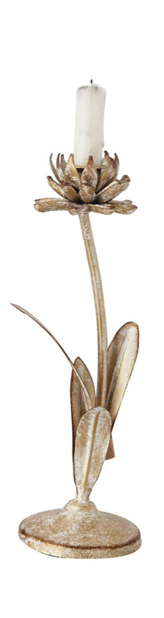Metal Flower Taper Holder