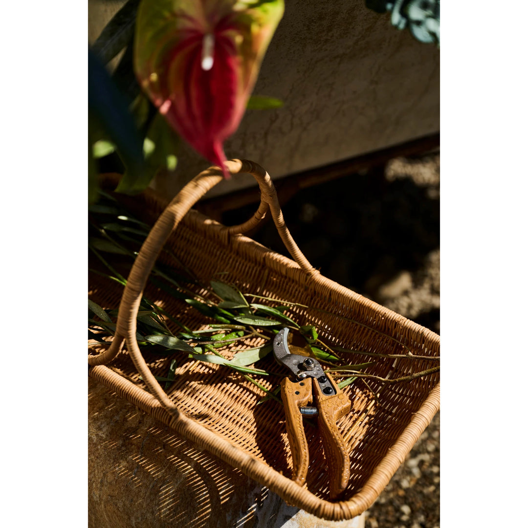 Aluminum & Stainless Steel Gardening Pruning Shears with Wood Finish Handle