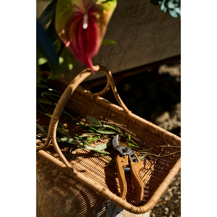 Aluminum & Stainless Steel Gardening Pruning Shears with Wood Finish Handle