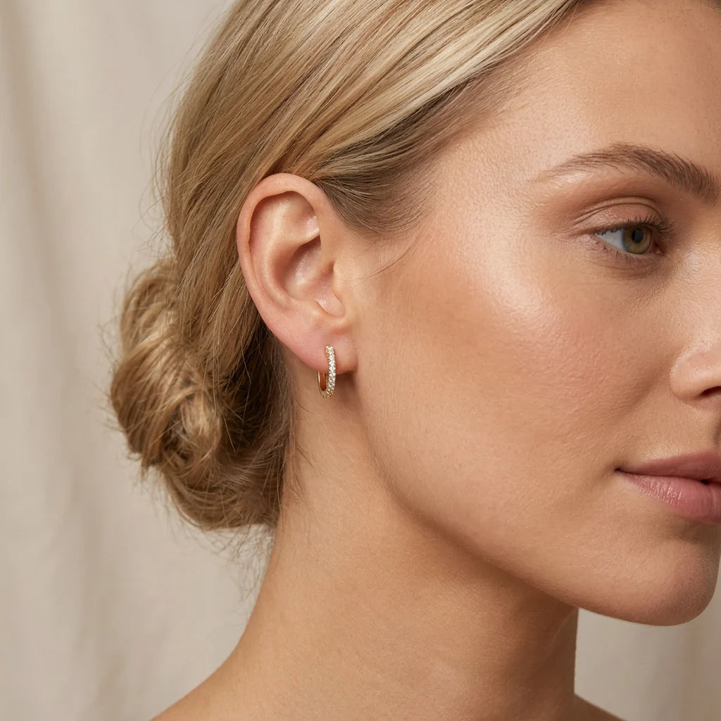 Ella Stein Half-Hearted Adventure Huggie Earrings