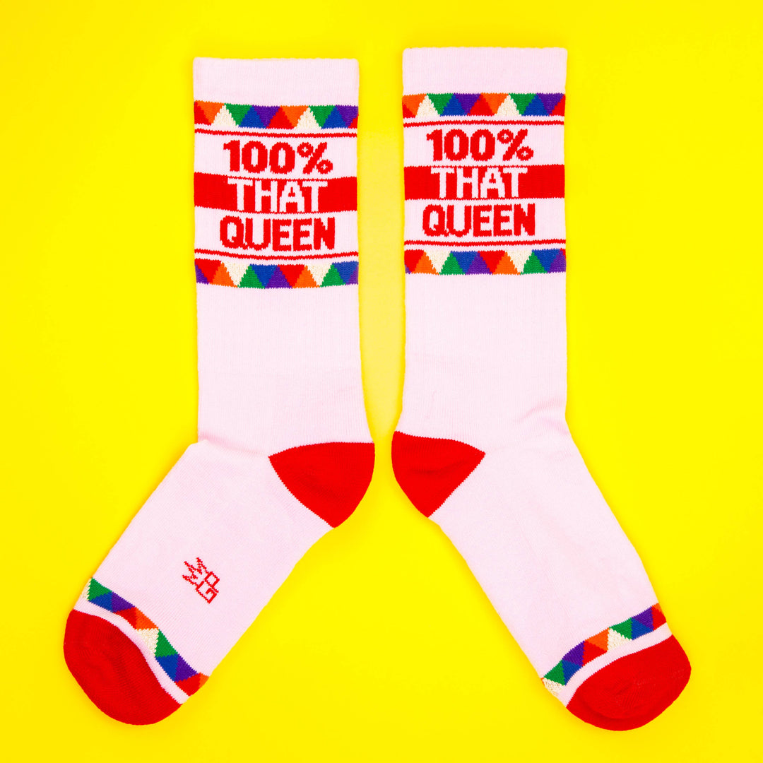 Gumball Poodle 100% That Queen Crew Socks