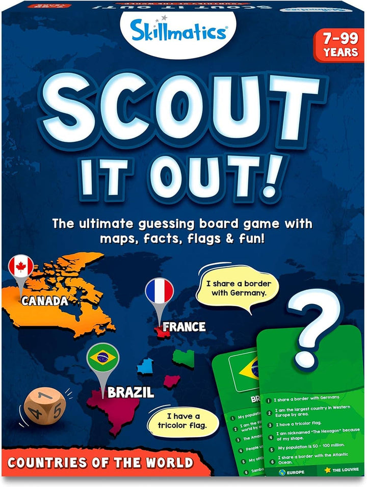 Skillmatics Scout It Out! Geography Trivia Game