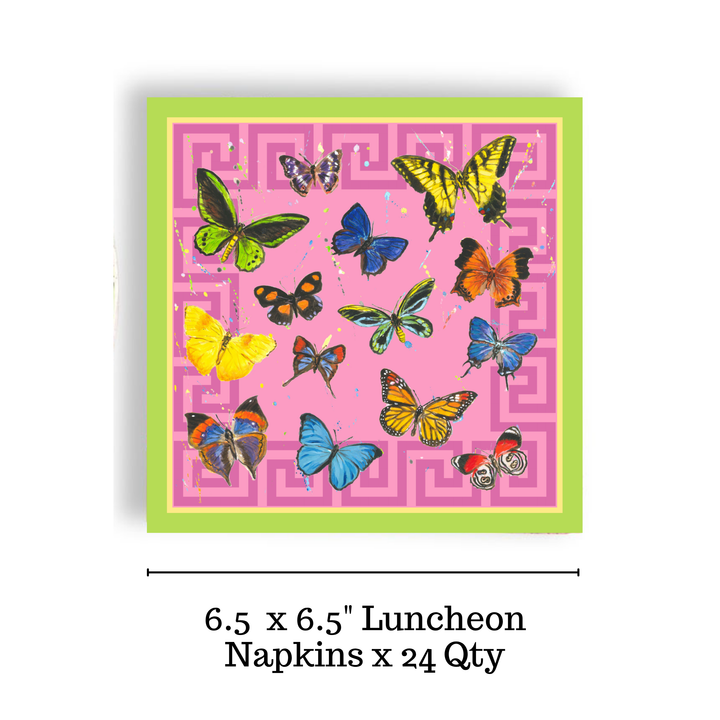 Fabuplates Butterfly Luncheon Paper Napkin