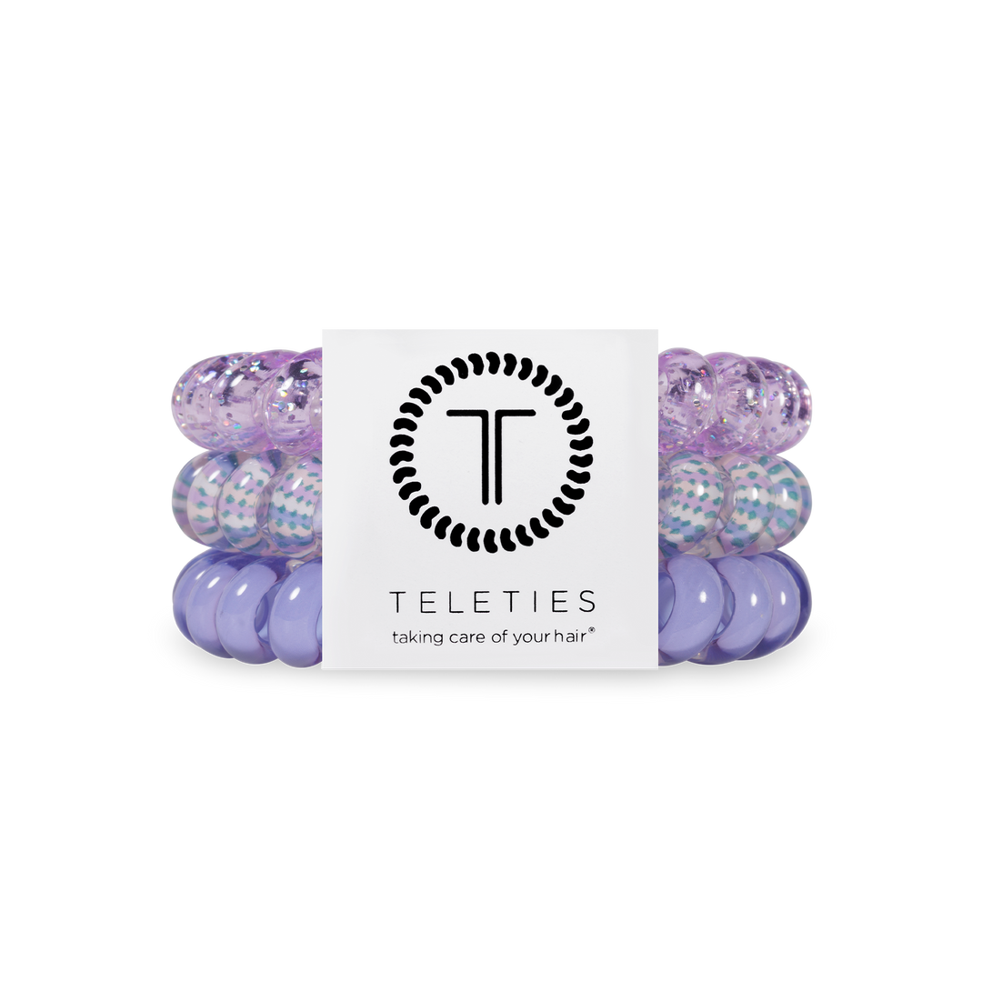 TELETIES Lavender Mist Spiral Hair Coils