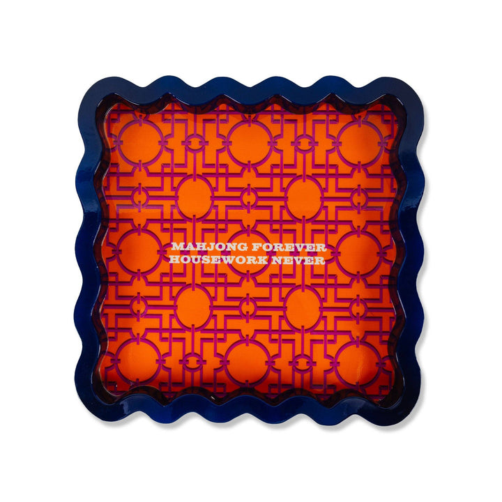 Furbish Studio Mahjong Large Lacquer Tray