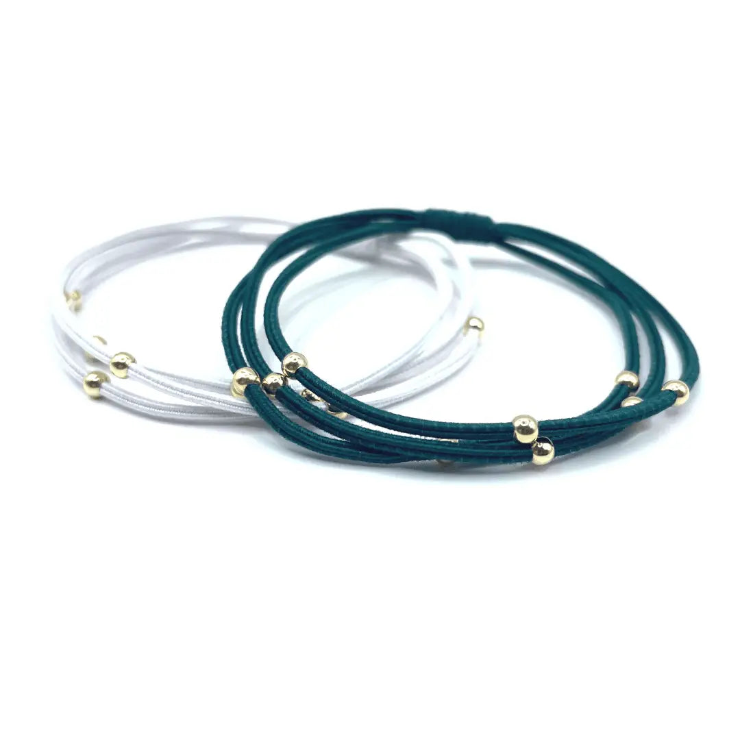 Erin Gray 3mm Gold Dual Color Waterproof Bracelet Hair Bands