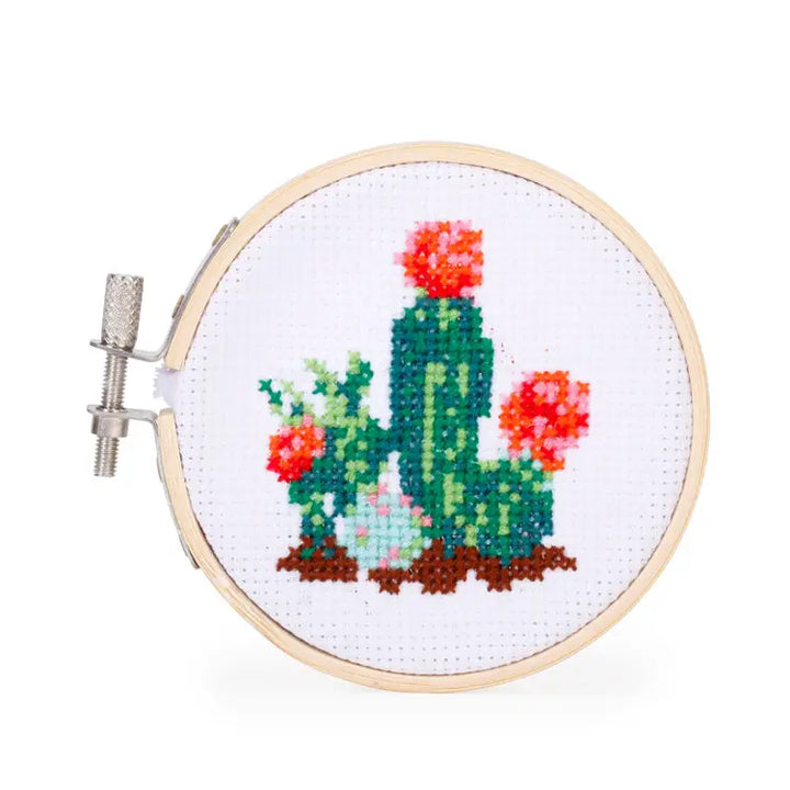 Kikkerland Mini Cross Stitch Embroidery Kit