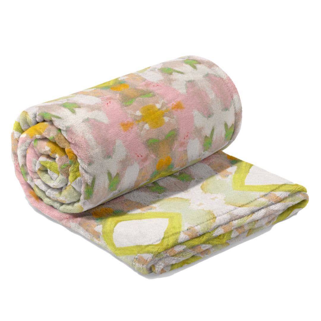 Laura Park Designs Fleece Throw Blanket