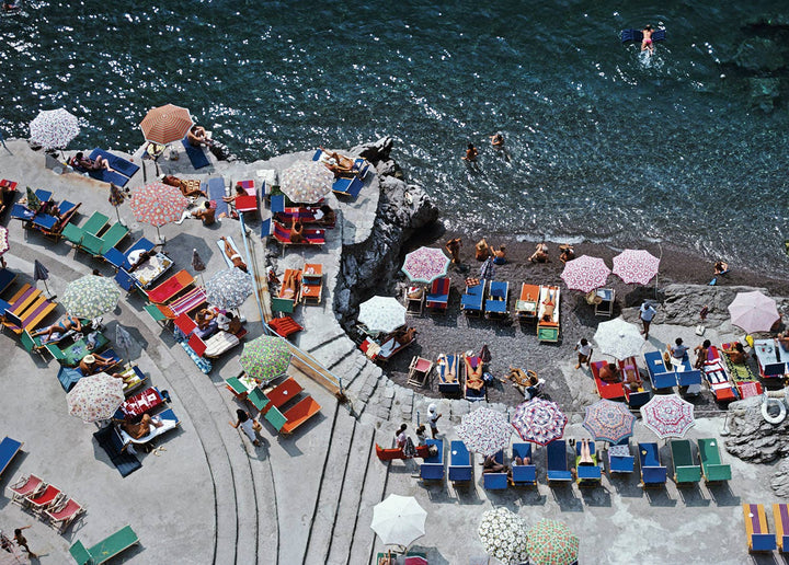 Piecework Puzzles Positano Beach Slim Aarons Collab 1000 Piece Puzzle