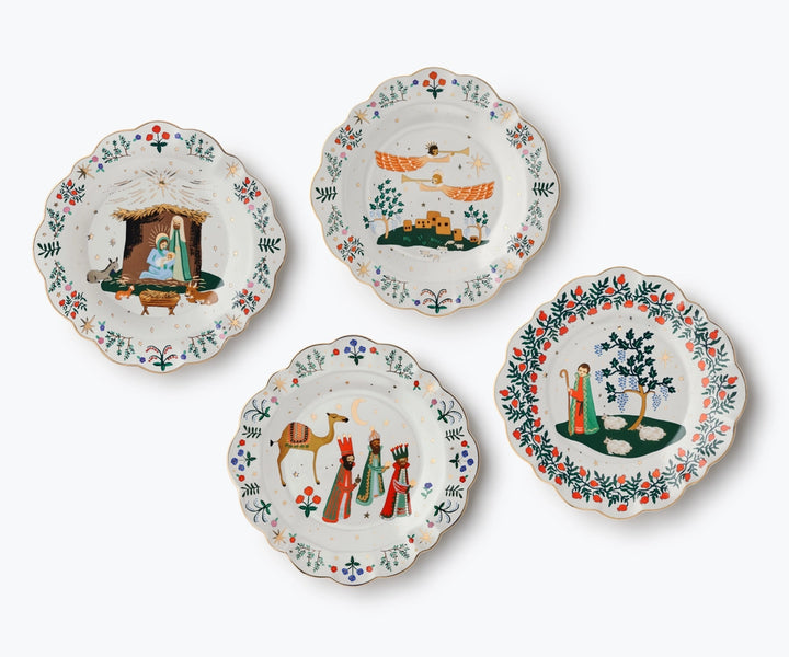 Rifle Paper Co. Nativity Porcelain Dessert Plate