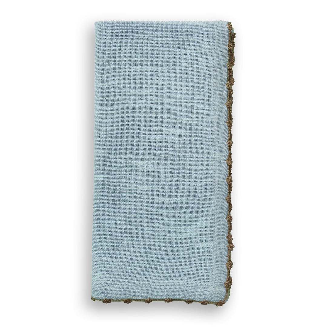 French Graffiti Knotted Edge Cotton Napkin