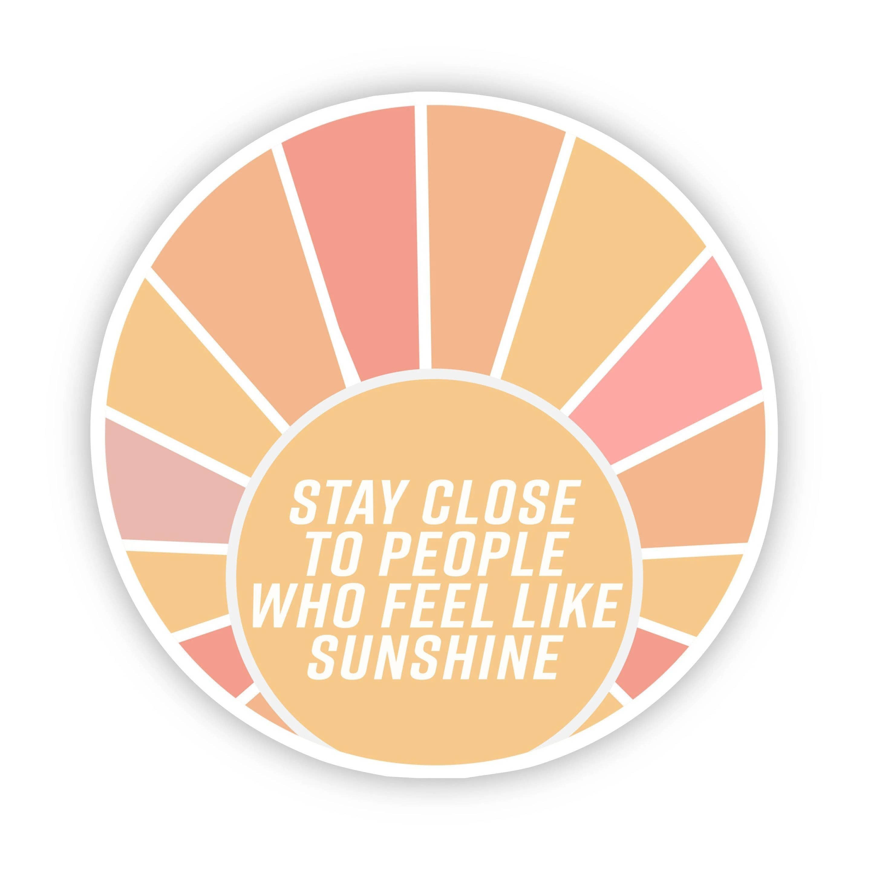 Getting Close Sticker Big Moods - Stay Close to People Sticker – Sunset & Co.