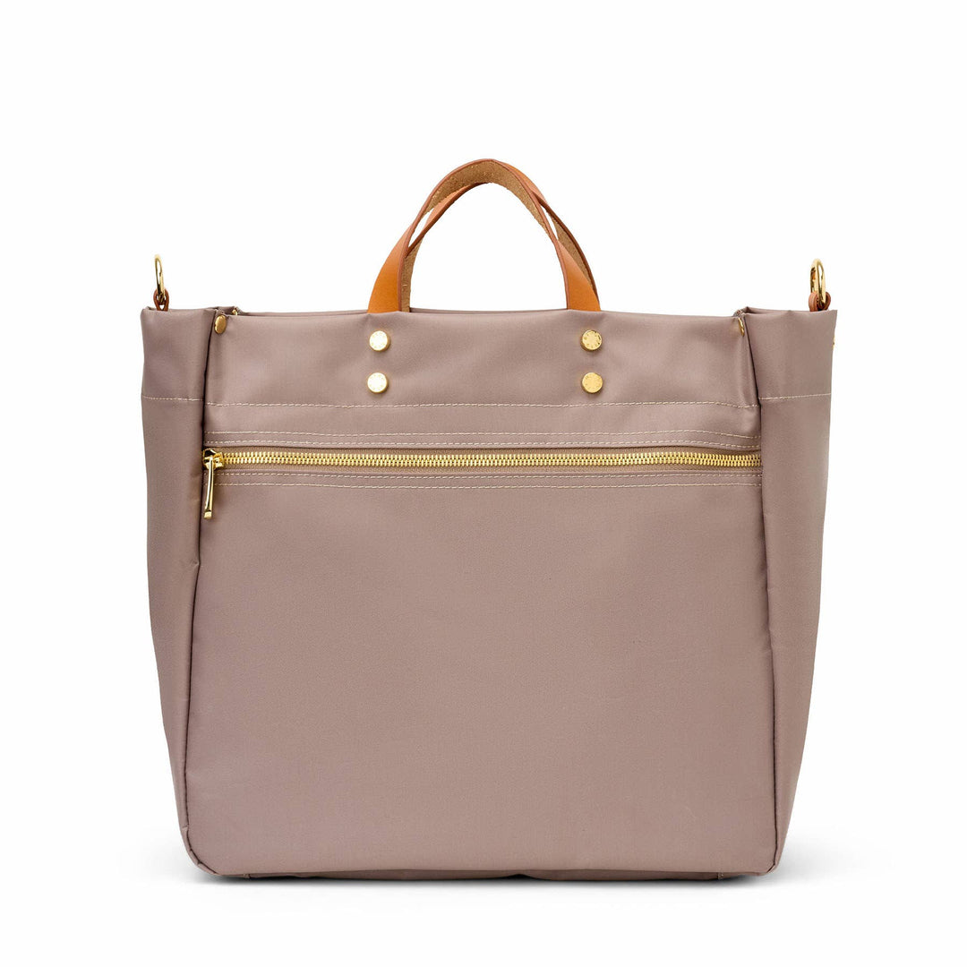 Codie Taupe Nylon Tote