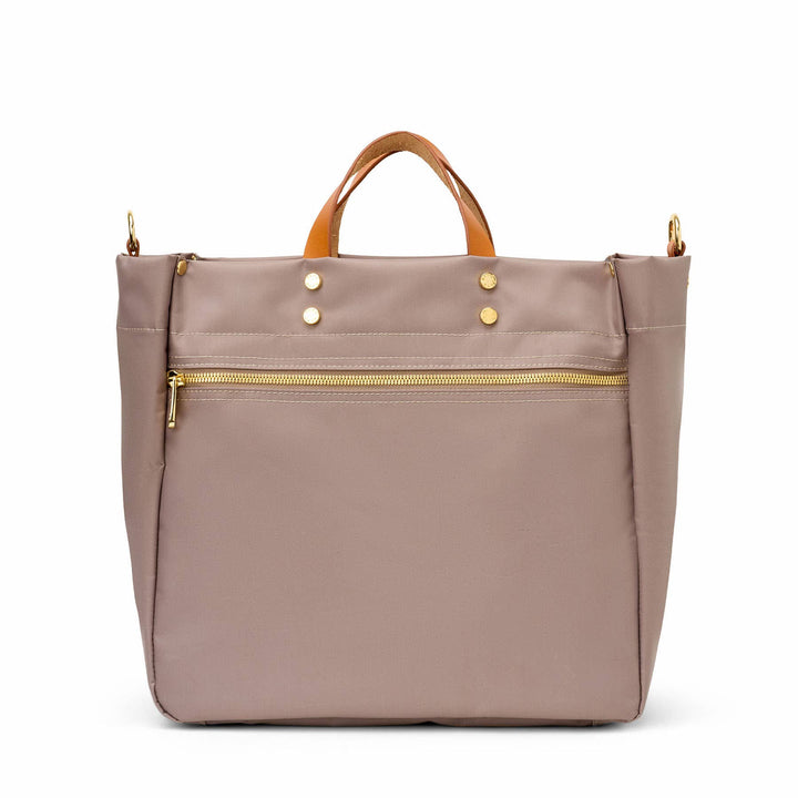 Codie Taupe Nylon Tote