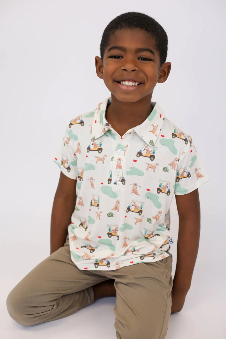 Goosies Kid's Barks & Birdies Polo Shirt