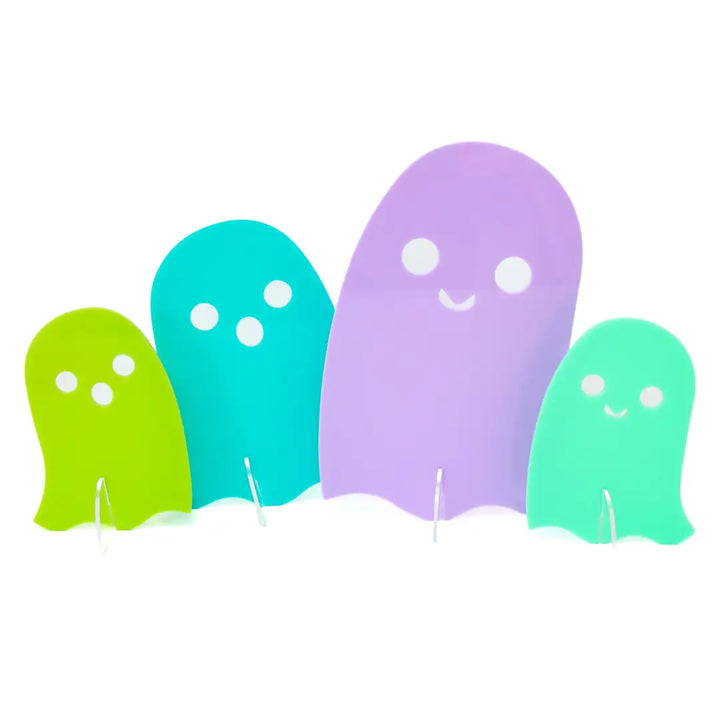 Shades of Blue and Purple Acrylic Ghost