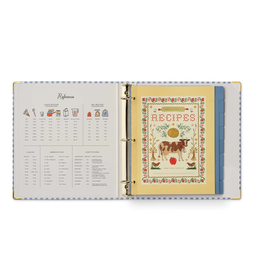 Rifle Paper Co. Home Sweet Home Recipe Binder