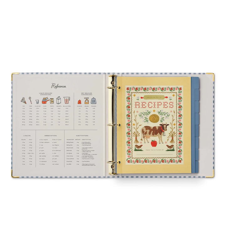 Rifle Paper Co. Home Sweet Home Recipe Binder