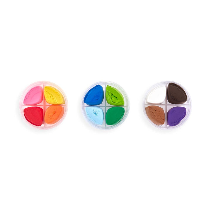 OOLY Creatibles Air Dry Clay Kit (Set of 12 Colors + 3 Tools)