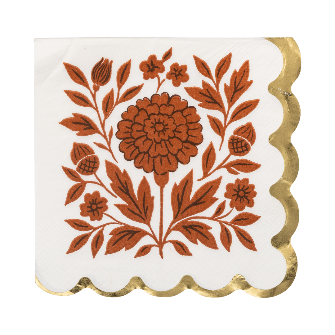 My Mind’s Eye Fall Flora Paper Cocktail Napkins