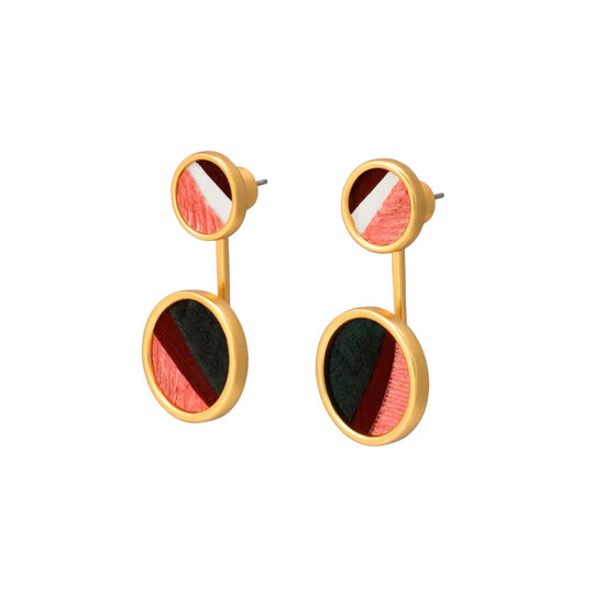 Brackish Elizabeth Bezel Jacket Earrings